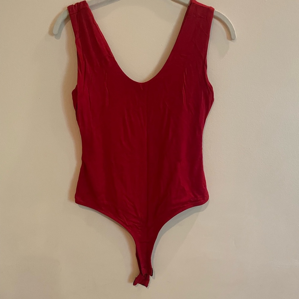 Red bodysuit
